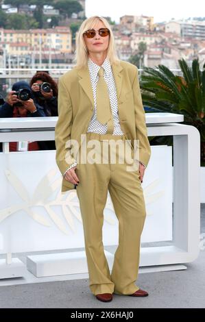 Emmanuelle Beart beim Photocall der Camera d'Or Jury auf dem Festival de Cannes 2024 / 77. Internationale Filmfestspiele von Cannes am Palais des Festivals. Cannes, 15.05.2024 Stockfoto