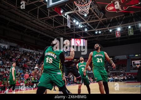 Die Harlem Globetrotters treten im Prinz Felipe Pavillon in Saragossa auf Stockfoto