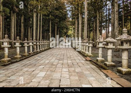 Eintritt zum Okunoin Friedhof, Mount Koya (Koyasan), Wakayama, Japan Stockfoto