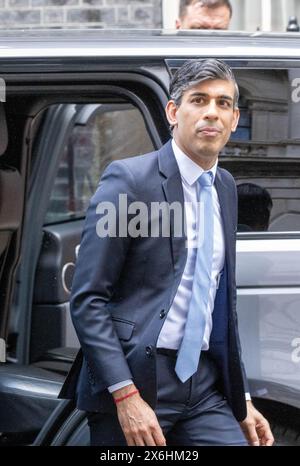 London, Großbritannien. Mai 2024. Rishi Sunak, Premierminister, kehrt nach Downing Street 10 zurück. Quelle: Ian Davidson/Alamy Live News Stockfoto