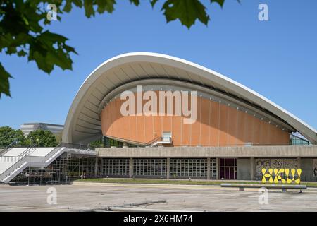 Haus der Kulturen der Welt, John-Foster-Dulles-Allee, Tiergarten, Berlin, Deutschland *** Haus der Kulturen der Welt, John Foster Dulles Allee, Tiergarten, Berlin, Deutschland Stockfoto