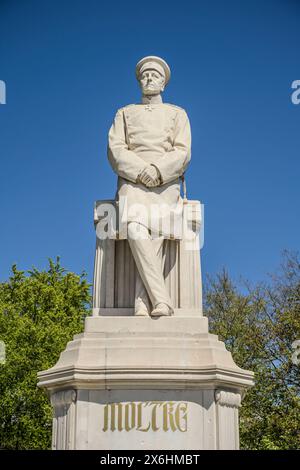 Denkmal, Helmuth Karl Bernhard von Moltke, großer Stern, Tiergarten, Mitte, Berlin, Deutschland *** Denkmal, Helmuth Karl Bernhard von Moltke, großer Stern, Tiergarten, Mitte, Berlin, Deutschland Stockfoto