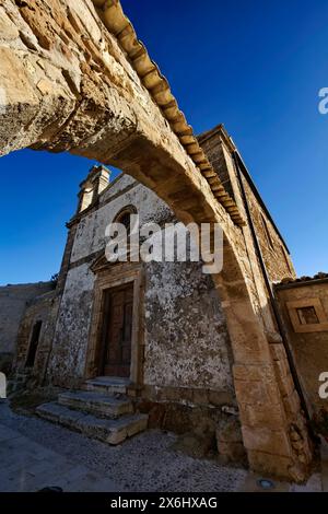 Italien, Sizilien, Marzamemi (Provinz Siracusa), alte Kirche Stockfoto