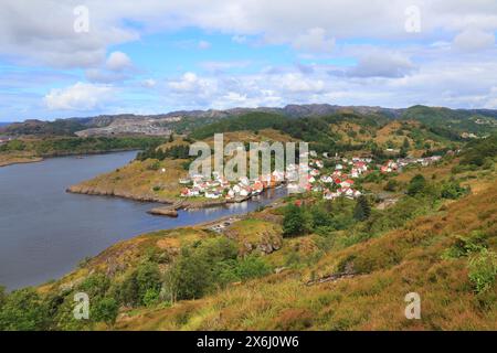 Sogndalstrand Stadt in Südnorwegen. Stadt in Rogaland County. Stockfoto