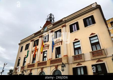 Lloret de Mar in Spanien. Casa de la Vila - Rathaus. Stockfoto