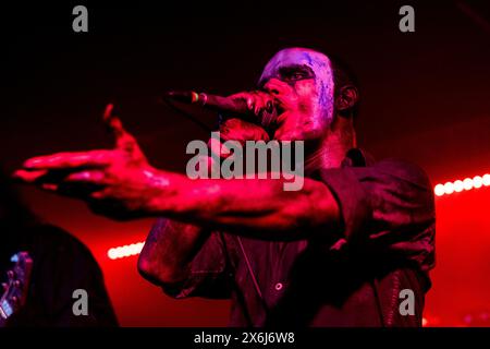 Mailand, Italien. Mai 2024. Griffin Taylor von der US-amerikanischen Nu-Metal-Band Vended tritt am 14. Mai 2024 live im Legends Club in Mailand auf. Italien. (Foto: Mairo Cinquetti/NurPhoto) Credit: NurPhoto SRL/Alamy Live News Stockfoto