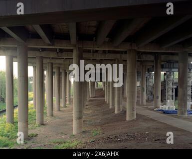 © John Angerson Birmingham - Spaghetti Junction der Begriff wurde ursprünglich verwendet, um den Gravelly Hill Interchange an der Autobahn M6 in Birmingha zu bezeichnen Stockfoto