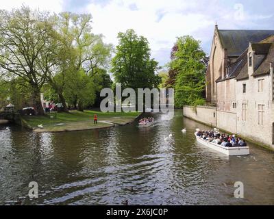 Ein Spaziergang durch Brügge in Belgien Stockfoto