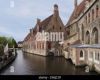 Ein Spaziergang durch Brügge in Belgien Stockfoto