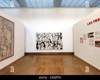 Biot, Frankreich - 4. Dezember 2023: Im Fernand Leger Nationalmuseum in Biot Stockfoto