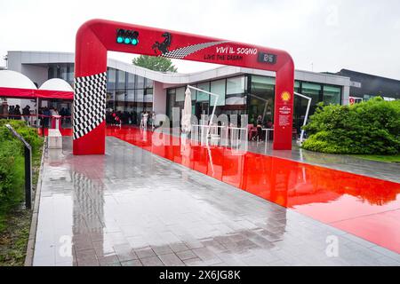 Das Ferrari-Museum in Maranello. Der Grand Prix der Emilia Romagna findet an diesem Wochenende auf der Rennstrecke Autodromo Internazionale Enzo e Dino Ferrari in Italien statt. Bilddatum: Mittwoch, 15. Mai 2024. Stockfoto