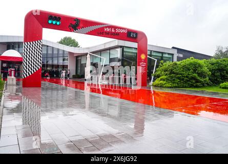 Das Ferrari-Museum in Maranello. Der Grand Prix der Emilia Romagna findet an diesem Wochenende auf der Rennstrecke Autodromo Internazionale Enzo e Dino Ferrari in Italien statt. Bilddatum: Mittwoch, 15. Mai 2024. Stockfoto