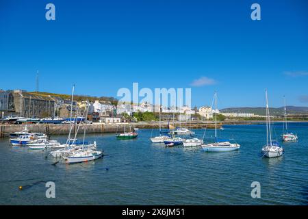 Hafen in Port St Mary, Isle of man, England, Großbritannien Stockfoto