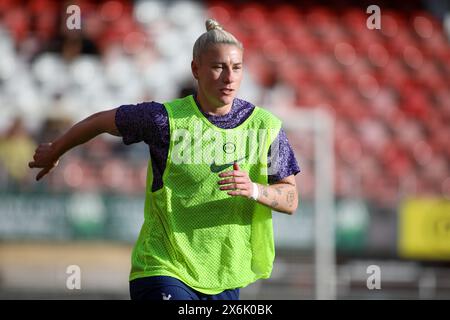 London, Großbritannien. Mai 2024. London, England, 14. Mai 2024: Bethany England (9 Tottenham Hotspur) erwärmt sich während des FA Womens Super League Spiel zwischen Tottenham Hotspur und Chelsea an der Brisbane Road in London (Alexander Canillas/SPP) Credit: SPP Sport Press Photo. /Alamy Live News Stockfoto