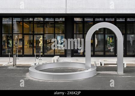 Geschäftshaus an der AG, Zürich, Schweiz Stockfoto