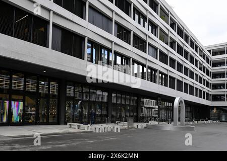 Geschäftshaus an der AG, Zürich, Schweiz Stockfoto