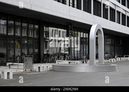 Geschäftshaus an der AG, Zürich, Schweiz Stockfoto