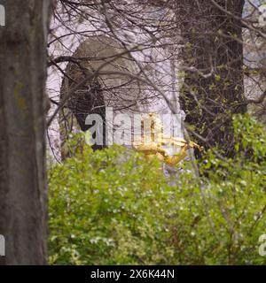Statue von Johann Strauss, dem berühmten österreichischen Komponisten von Edmund von Hellmer (1850–1935) Stockfoto