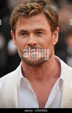 Cannes, Frankreich. Mai 2024. Chris Hemsworth besuchte die Premiere des Films Mad Max Furiosa während des 77. Filmfestivals in Cannes am 15. Mai 2024. Foto: Julien Reynaud/APS-Medias/ABACAPRESS. COM Credit: Abaca Press/Alamy Live News Stockfoto