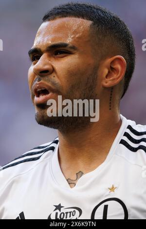 Jürgen Elitim von Legia Warszawa wurde während des PKO BP Ekstraklasa-Spiels zwischen Lech Poznan und Legia Warszawa im Enea Stadium gesehen. Endpunktzahl: Lech Poznan 1:2 Legia Warszawa. Stockfoto