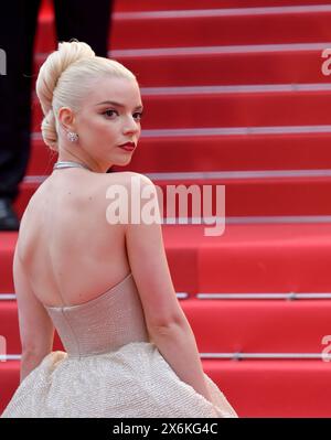 CANNES, FRANKREICH. 15. Mai 2024: Anya Taylor-Joy im Furiosa: A Mad Max Saga Premiere beim 77. Festival de Cannes. Bild: Paul Smith / Featureflash Stockfoto