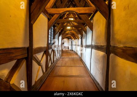 Margarethengang in der Wartburg, UNESCO-Weltkulturerbe in Eisenach, Thüringen, Deutschland Stockfoto