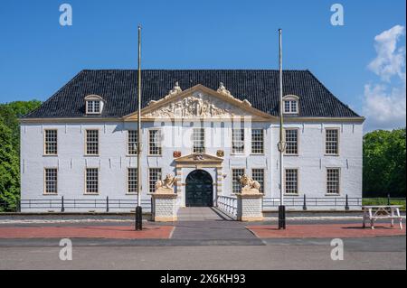 Norderburg Wasserburg in Dornum, Ostfriesland, Niedersachsen Stockfoto