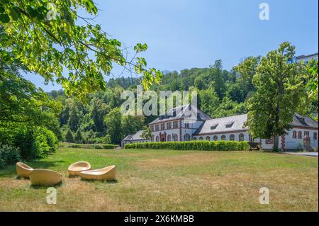 Kurpark in Bad Schwalbach, Rheingau, Taunus, Hessen, Deutschland Stockfoto