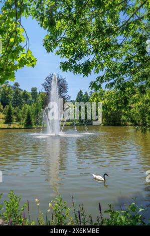 Kurpark in Bad Schwalbach, Rheingau, Taunus, Hessen, Deutschland Stockfoto