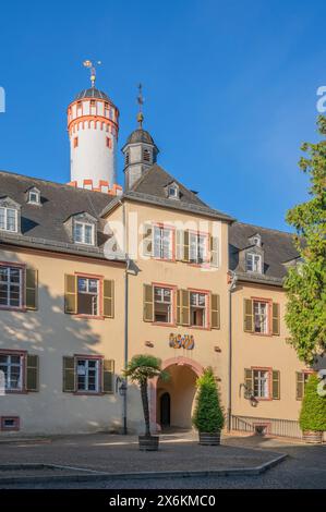 Innenhof von Schloss Homburg, Bad Homburg vor der Höhe, Taunus, Hessen, Deutschland Stockfoto