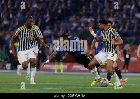 Rom, Latium, Italien. Mai 2024. Während des Coppa Italia Finalspiels zwischen Atlanta BC und Juventus im Stadio Olimpico am 15. Mai 2024 in Rom, Italien. (Kreditbild: © Ciro de Luca/ZUMA Press Wire) NUR REDAKTIONELLE VERWENDUNG! Nicht für kommerzielle ZWECKE! Stockfoto