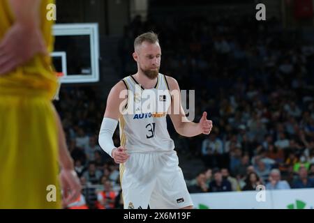 Anthony Randolph von Real Madrid während des 1. Viertelfinalspiels der Liga Endesa ACB zwischen Real Madrid und Gran Canaria im Wizink Center am Mai Stockfoto