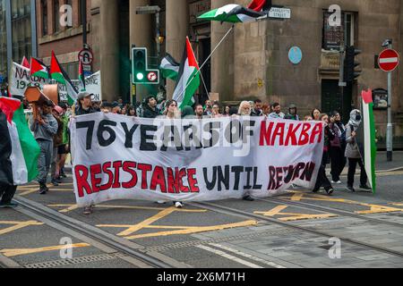 März der Freiheit für Palästina, Manchester, 15-05-24 Stockfoto