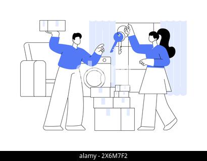 Eigentümer der Immobilie isolierte Cartoon-Vektordarstellungen. Stock Vektor