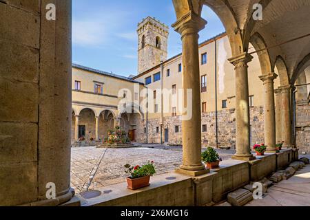 Im Kloster San Salvatore di Monte Amiata, Abbadia San Salvatore, Provinz Siena, Italien Stockfoto