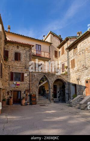 Im Kloster San Salvatore di Monte Amiata, Abbadia San Salvatore, Provinz Siena, Italien Stockfoto