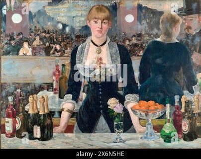 Edouard Manet - Eine Bar im Folies-Bergère - 1882 Stockfoto