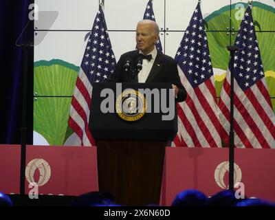 Walter E Washington Convention Center, 801 Allen Y. Lew Place NW, Washington, DC 20001. Mai 2024. US-Präsident Joe Biden hält die Keynote auf der politisch einflussreichen Gala der APAICS Summit Awards 2024 in Washington DC. ©Julia Mineeva/EGBN TV News/Alamy Live News Stockfoto