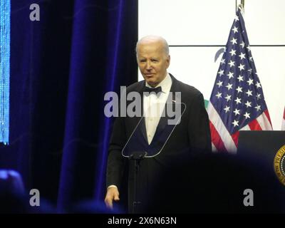 Walter E Washington Convention Center, 801 Allen Y. Lew Place NW, Washington, DC 20001. Mai 2024. US-Präsident Joe Biden hält die Keynote auf der politisch einflussreichen Gala der APAICS Summit Awards 2024 in Washington DC. ©Julia Mineeva/EGBN TV News/Alamy Live News Stockfoto