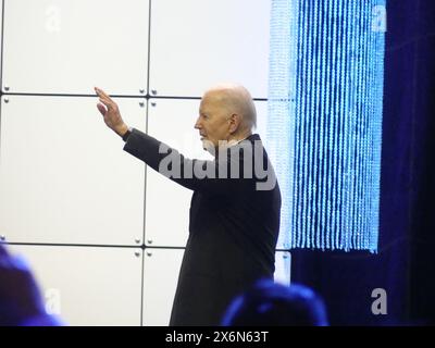 Walter E Washington Convention Center, 801 Allen Y. Lew Place NW, Washington, DC 20001. Mai 2024. US-Präsident Joe Biden hält die Keynote auf der politisch einflussreichen Gala der APAICS Summit Awards 2024 in Washington DC. ©Julia Mineeva/EGBN TV News/Alamy Live News Stockfoto