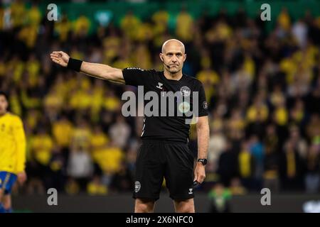 Broendby, Dänemark. Mai 2024. Schiedsrichter Peter Kjærsgaard wurde während des 3F Superliga-Spiels zwischen Broendby IF und FC Nordsjaelland im Broendby Stadion in Broendby gesehen. (Foto: Gonzales Photo/Alamy Live News Stockfoto