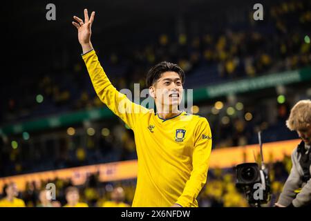 Broendby, Dänemark. Mai 2024. Yuito Suzuki von Broendby IF nach dem 3F Superliga-Spiel zwischen Broendby IF und FC Nordsjaelland im Broendby Stadion in Broendby. (Foto: Gonzales Photo/Alamy Live News Stockfoto