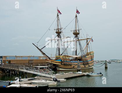 Mayflower II Replik Schiff in Plymouth, MA, USA Stockfoto