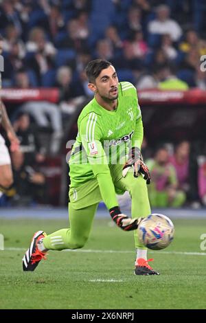 Roma, Italien. Mai 2024. JuventusÕ Torhüterin Mattia Perin im Finale des italienischen Pokals zwischen Atalanta und Juventus im Olympiastadion in Rom, Italien, am Mittwoch, den 15. Mai 2024. (Tano Pecoraro/LaPresse) Credit: LaPresse/Alamy Live News Stockfoto