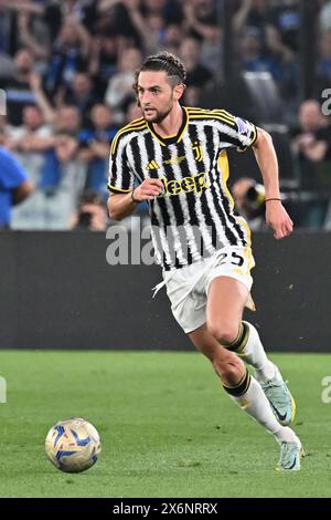 Roma, Italien. Mai 2024. JuventusÕ Adrien Rabiot im Finale des italienischen Pokals zwischen Atalanta und Juventus im Olympiastadion in Rom, Italien, am Mittwoch, den 15. Mai 2024. (Tano Pecoraro/LaPresse) Credit: LaPresse/Alamy Live News Stockfoto