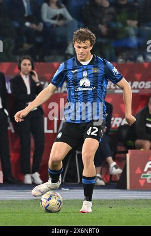 Roma, Italien. Mai 2024. AtalantaÕs Giorgio Scalvini im Finale des italienischen Pokals zwischen Atalanta und Juventus im Olympiastadion in Rom, Italien, am Mittwoch, den 15. Mai 2024. (Tano Pecoraro/LaPresse) Credit: LaPresse/Alamy Live News Stockfoto