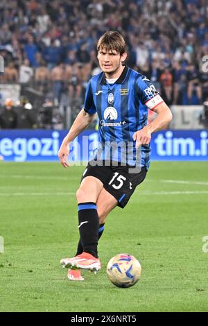 Roma, Italien. Mai 2024. AtalantaÕs Marten de Roon im Finale des italienischen Pokals zwischen Atalanta und Juventus im Olympiastadion in Rom, Italien, am Mittwoch, den 15. Mai 2024. (Tano Pecoraro/LaPresse) Credit: LaPresse/Alamy Live News Stockfoto