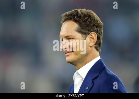 Rom, Italien. Mai 2024. John Elkann wurde 2023/24 im Finale von Coppa Italia zwischen Atalanta Bergamo und Juventus F. gesehen C im Olympiastadion in Rom, Italien Endergebnis; Atalanta Bergamo 0:1 Juventus F. C Credit: SOPA Images Limited/Alamy Live News Stockfoto