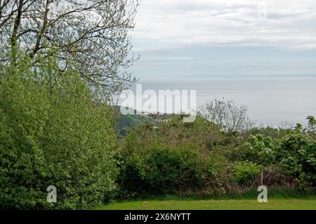 Blick auf Whiting Bay, Isle of Arran, Schottland, Großbritannien Stockfoto