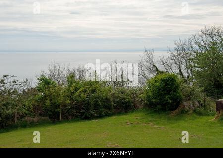 Blick auf Whiting Bay, Isle of Arran, Schottland, Großbritannien Stockfoto